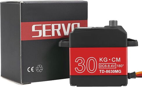AITRIP 2Pack 20KG Digital RC Servo Digital Servo High Torque Full Metal Gear Waterproof with 25T Servo Horn for RC Model DIY, Control Angle 180° in Kuwait