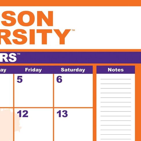 TURNER SPORTS Clemson Tigers 2025 22x17 Desk Calendar (25998061476) in Saudi Arabia