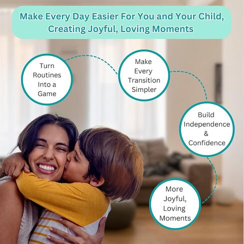 Kids Daily Routine Chart- Build Your Own Toddler Chore Chart- Visual Schedule for Kids Morning Bedtime Routine Chart | Behavior Chart for Kids at Home in Saudi Arabia