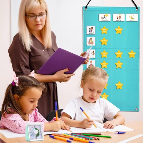 Kids Daily Routine Chart- Build Your Own Toddler Chore Chart- Visual Schedule for Kids Morning Bedtime Routine Chart | Behavior Chart for Kids at Home in Saudi Arabia