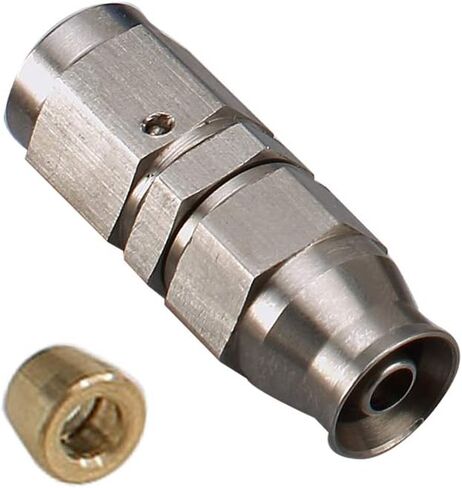 AC PERFORMANCE Stainless Steel 90 Degree Swivel Female -3 AN 3/8 x 24 Thread to AN3 PTFE Hose End Brake Fitting For Teflon Hose with Brass Olive Insert in Saudi Arabia