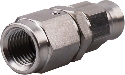 AC PERFORMANCE Stainless Steel 90 Degree Swivel Female -3 AN 3/8 x 24 Thread to AN3 PTFE Hose End Brake Fitting For Teflon Hose with Brass Olive Insert in Saudi Arabia