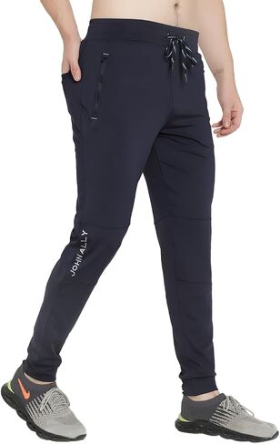 Jogger Trackpant for Men with Two Zipper Pockets and Premium Fabric. Stretchable for Gym, Yoga and Casual wear in Saudi Arabia
