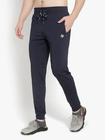 Jogger Trackpant for Men with Two Zipper Pockets and Premium Fabric. Stretchable for Gym, Yoga and Casual wear in Saudi Arabia