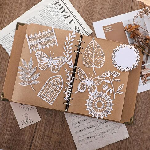 Scrapbook, Scrapbooking Lace Frames Vintage Scrapbook Paper Lace for Scrapbooking Supplies Vintage Scrapbook Cutouts Paper Lace for Junk Journaling,DIY Craft Album Planner Embellishments,Card Making in Saudi Arabia