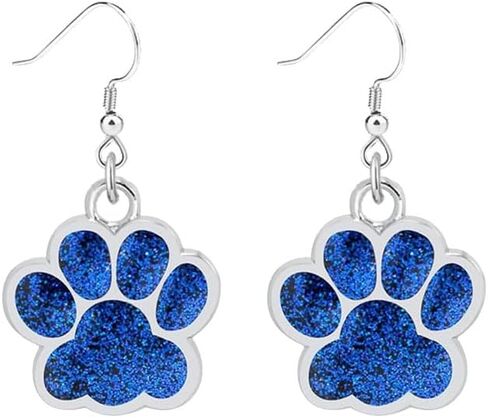 Paw Print Earrings for Women Sterling Silver Dog Paw Earrings Cute Bear Claw Print Earring Puppy Paw Drop Dangle Earrings Lovely Cat Dog Footprint Fashion Earrings Animal Feet Claw Cute Earrings Dog Cat Lover Cat Paw Charm Pendant Paw Jewelry in Saudi Arabia