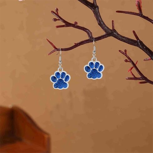 Paw Print Earrings for Women Sterling Silver Dog Paw Earrings Cute Bear Claw Print Earring Puppy Paw Drop Dangle Earrings Lovely Cat Dog Footprint Fashion Earrings Animal Feet Claw Cute Earrings Dog Cat Lover Cat Paw Charm Pendant Paw Jewelry in Saudi Arabia