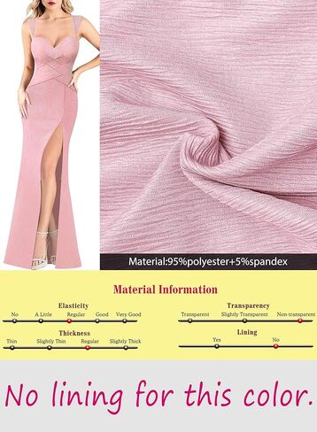 فستان VFSHOW نسائي رسمي للحفلات الراقصة مثير بفتحة رقبة على شكل قلب بدون ظهر مكشكش فستان ماكسي 2024 مجعد بحزام عريض فتحة عالية ثوب مسائي in Kuwait