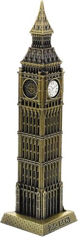 Big Ben Clock Tower Statue London Landmarks Model Metal UK Building Model Collectible Figurine Vintage Home Decor for Tourism Souvenir Desktop Decoration Bronze in Saudi Arabia