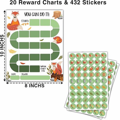 Sun Rainbow Theme Reward Chart, 10 Kids Behavior Charts with 216 Round Stickers, Sticker Incentive Responsibility Chart for Teens Kids Toddler Homework Assignments Attendance-A05 in Saudi Arabia