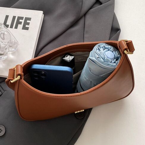 Makukke Shoulder Bag Women Small Handbag, Y2K Crossbody Bag Women PU Leather Shoulder Bag Vintage for Women Party Shopping in Kuwait
