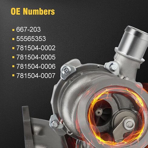 667-203 Turbocharger Replacement Turbo Fit for 13-21 for Buick Encore 11-19 for Chevrolet Cruze 16 for Chevrolet Cruze Limited 12-20 for Chevrolet Sonic 13-21 for Chevrolet Trax INEEDUP 55565353 in Saudi Arabia
