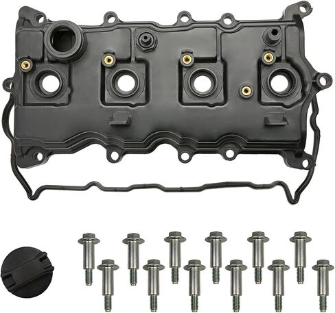 Engine Valve Cover Kit w/Gaskets & Spark Plug Tube Seals Set, Oil Filler Cap, PCV Valve, Bolts Compatible with 2002-2006 Nissan Altima Sentra 2.5L (Replaces#13264-3Z001 13264 3Z001 264-982) in Saudi Arabia
