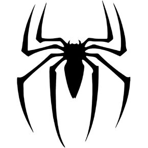 Bargain Max Decals Spider Silhouette Decal Notebook Car Laptop 5.5" (Black)