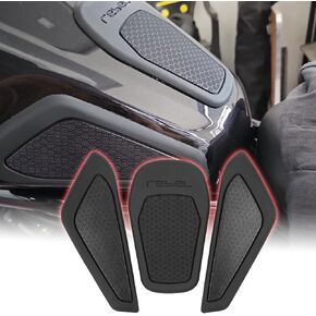 WOOGA Tank Pad Side Fuel Tank Pad Grip Non-Slip Stickers Fuel Tank Traction Pad Oil Gas Cap Decal Cover Protector Waterproof fit for Ho&n&da Rebel CMX 1100 Modified Accessories 2021 2022 2023 2024