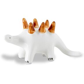 Dinosaur Ring Holder For Jewelry Ring Holder Cute White Ceramic Ring Stand - Adorable Jewelry Display Stand For Rings