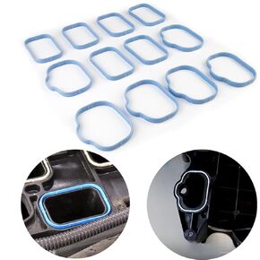 Intake Manifold Gaskets Lower & Upper Gasket Plenum Set Compatible with Dodge Chrysler Jeep 3.6L 184562A 5184331AC #MS97204 MS97205 12pcs