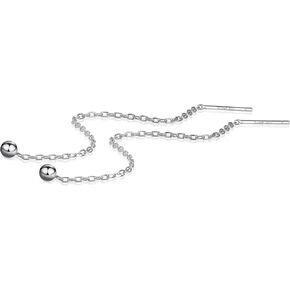 S.Leaf Threader Earrings for Women Threader Earrings Sterling Silver Chain Earrings Tassel Earrings Gold Earrings for Women