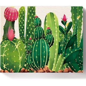 Painting by Numbers, Merry Christmas Camper Snowflake Christmas Gnome Snowman DIY Framed Paint by Number Kit On Canvas for Adults Kids Beginners Home Wall Decoration, 12"x16"