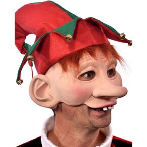 Zagone Studios Men's One Size Snowflake The Elf Mask, Tan