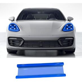 12×48 Inch Car Light Tint Film, Shiny Chameleon Headlights Tail Lights Fog Lights Films, Self Adhesive Vinyl Film Sticker Sheet Roll, Universal Auto Modification Cover for Most Models (Light Blue) in Kuwait