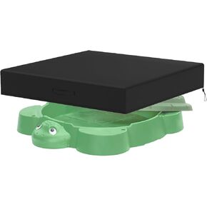 Waterproof Cover Compatible with Little Tikes Turtle Sandbox,Dust Proof Anti-UV Outdoor Kids Turtle Sand Box Cover with Handles(Cover only)