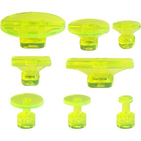 Dent Puller Tabs, 8Pcs Car Body Dent Removal Pulling Tabs,Paintless Dent Repair Tool, Ice Suction Cup Glue Tabs for Automobile Dent Repair Hail Damage Removal Tools(Yellow)