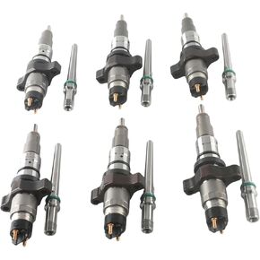0445120208 0445120238 0445120103 Diesel 6PCS Fuel Injetors with Tubes Fits for Dodge Ram 2500 2004-2009/ Ram 3500 2004-2007 5.9L Cummins Injectors