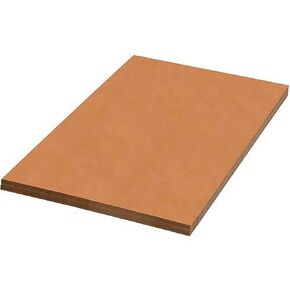 Aviditi Corrugated Cardboard Sheets, 30" x 36", Kraft Brown, for Packing, Mailing, and Protecting Products from Forklift Damage, 5 Sheets