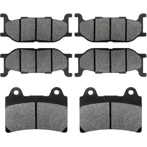 Front and Rear Brake Pads for Yamaha Roadstar 1600 XV1600 01-05, Road Star XV 1600 Silverado 07-09, XV1600 Wildstar 99-04, XVZ1300 Royal Star 1300 05-13, Midnight 03, Midnight Star 02-03