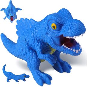 Dinosaur Stress Balls for Adults (Red), Dinosaur Spinosaurus Squishy Toys for Kids, Dinosaur Squishy Fidget Toys, Dinosaur Sand Filled Stretchy Stress Relief Squeeze Toy, Kids Party Favors