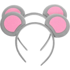 Beavorty 2 Pcs Animal Ear Headband Mouse Ears Hairband for Girl Mouse Ears Adult Headband Animal Ear Headband Cosplay Girls Headbands Girls Hair Ties Girl Hair Accessories Cute Headband
