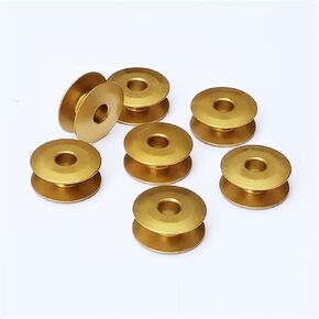 20 Pcs Silver Golden Basic Computer Sewing Machine Bobbin Sewing Machine Aluminum Bobbin Sewing Accessories (#2)
