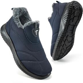 FUDYNMALC Womens Snow Boots Winter Shoes: Warm Fur Lined Slip On Ankle Booties Water Resistant Comfortable Outdoor Boot Lightweight