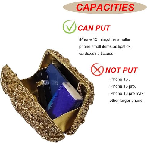 Five Rose Flowers Box Crystal Clutch Elegant Formal Wedding Bridal Evening Bags for Women Rhinestone Handbags Purse in Kuwait