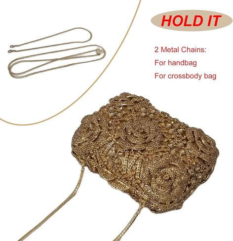 Five Rose Flowers Box Crystal Clutch Elegant Formal Wedding Bridal Evening Bags for Women Rhinestone Handbags Purse in Kuwait
