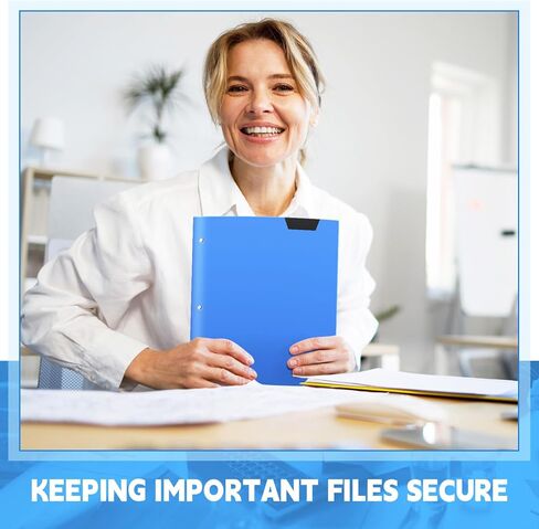 PerKoop 36 مجلدًا أزرقًا مجمعًا مع 3 فتحات تناسب 3 حلقات، مجلد جيبين من البلاستيك المغطى باللون الأسود، مجلدات الواجبات المنزلية، مجلدات المدرسة، خذ المجلدات المنزلية للطلاب للعودة إلى اللوازم المدرسية in Kuwait