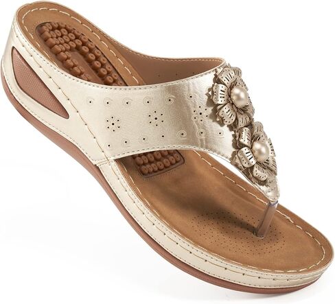 صنادل Ecetana النسائية ذات الكعب العالي: أحذية الشاطئ الصيفية الكاجوال المريحة والمناسبة للمشي والمشي للنساء in Kuwait