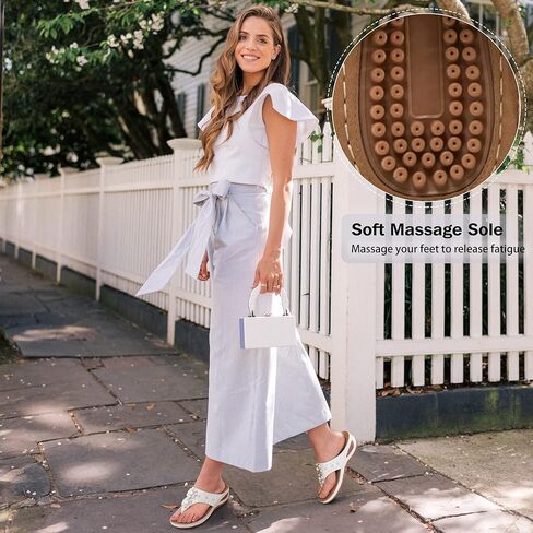 صنادل Ecetana النسائية ذات الكعب العالي: أحذية الشاطئ الصيفية الكاجوال المريحة والمناسبة للمشي والمشي للنساء in Kuwait