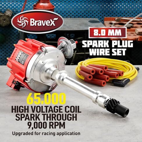 Voltstorm Performance Hei Ignition Distributor Compatible with Chevy GM SBC BBC 9000RPM V8 65k Coil 283 305 307 327 350 400 Small Blocks and 396 427 454 Big Blocks in Kuwait