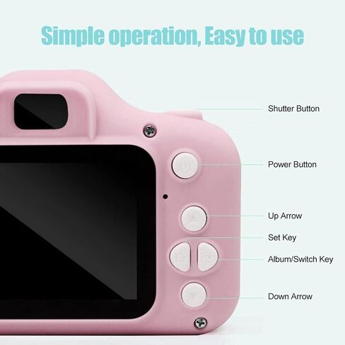 Mini Portable Camera Camera, 1080P 2.0 Digital Camera, Support 32G Memory Card, 800W Pixels, 1000mAh Battery, a Children () in Kuwait