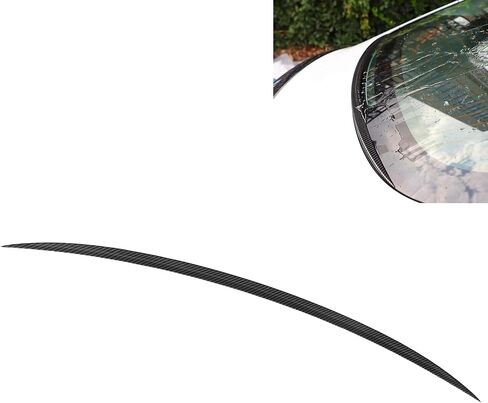 Replacement for 2017-2021 Rear Spoiler, Trunk Rain Water Deflector Window Spoiler Carbon Fiber in Saudi Arabia