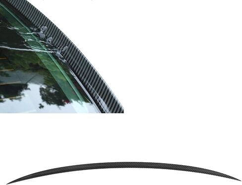 Replacement for 2017-2021 Rear Spoiler, Trunk Rain Water Deflector Window Spoiler Carbon Fiber in Saudi Arabia