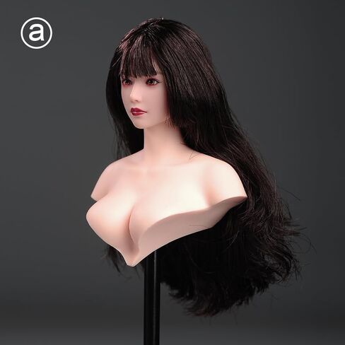 1/6 Scale Female Head Model Miniature Head Sculpt DIY Female Soldier Action Figure Head Carving Doll Head Model Fit for 12 inch Phicen TBLeague HT Body Figure in Saudi Arabia