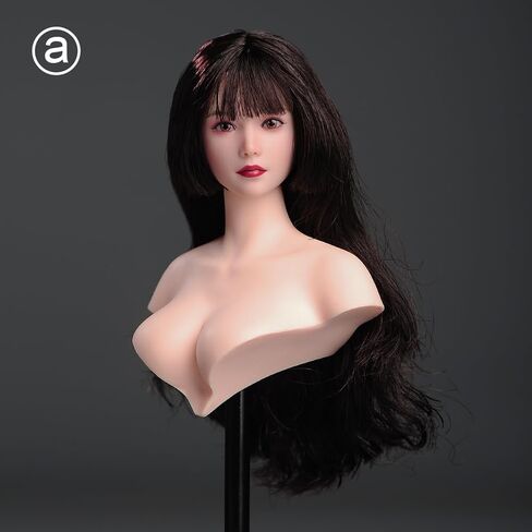 1/6 Scale Female Head Model Miniature Head Sculpt DIY Female Soldier Action Figure Head Carving Doll Head Model Fit for 12 inch Phicen TBLeague HT Body Figure in Saudi Arabia
