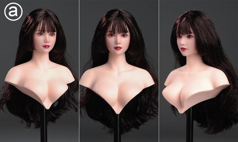 1/6 Scale Female Head Model Miniature Head Sculpt DIY Female Soldier Action Figure Head Carving Doll Head Model Fit for 12 inch Phicen TBLeague HT Body Figure in Saudi Arabia