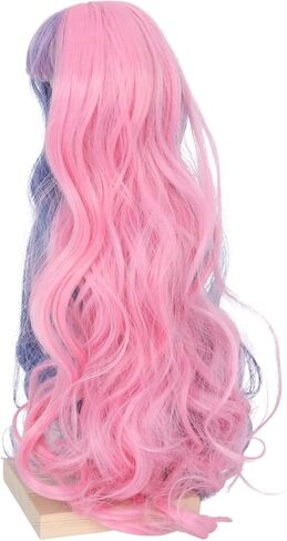 Miss U Hair 8-9 بوصة 1/3 1/4 BJD شعر مستعار لدمية MSD DOD Pullip Dollfie شعر مستعار لدمية DIY إكسسوارات يدوية (وردي أرجواني، 1/3) in Kuwait