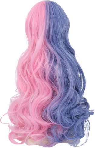 Miss U Hair 8-9 بوصة 1/3 1/4 BJD شعر مستعار لدمية MSD DOD Pullip Dollfie شعر مستعار لدمية DIY إكسسوارات يدوية (وردي أرجواني، 1/3) in Kuwait