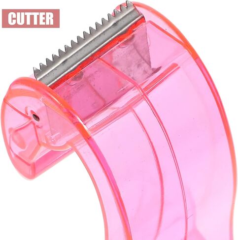 LUOZZY Tape Dispenser Cartoon Flamingos Tape Holder Portable Tape Cutter School Office Accessory - Pink in Saudi Arabia