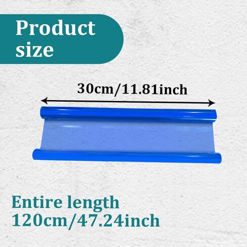 12×48 Inch Car Light Tint Film, Shiny Chameleon Headlights Tail Lights Fog Lights Films, Self Adhesive Vinyl Film Sticker Sheet Roll, Universal Auto Modification Cover for Most Models (Light Blue) in Kuwait